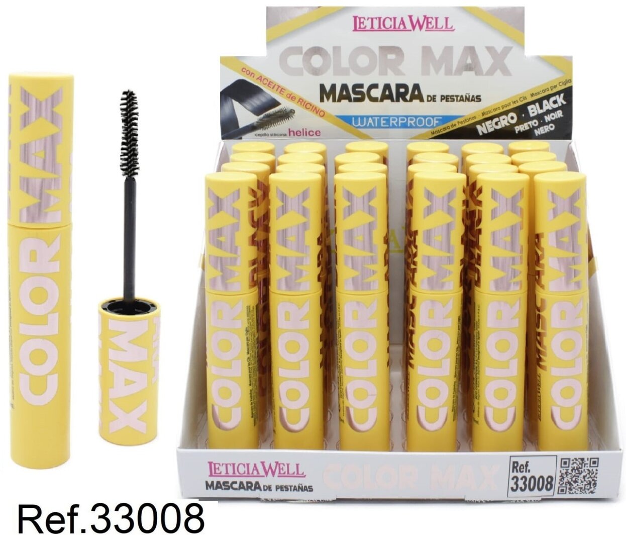 MASCARA DE PESTAÑAS( 0,75€‚ UNIDAD) PACK 24 LETICIA WELL