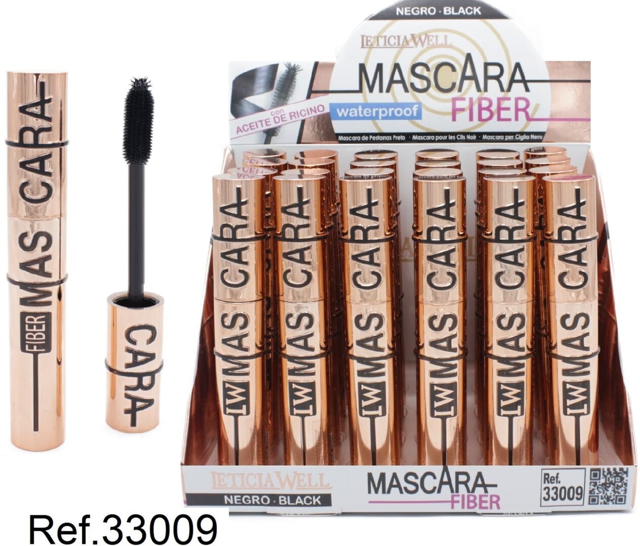 MASCARA DE PESTAÑAS( 0,89€‚ UNIDAD) PACK 24 LETICIA WELL