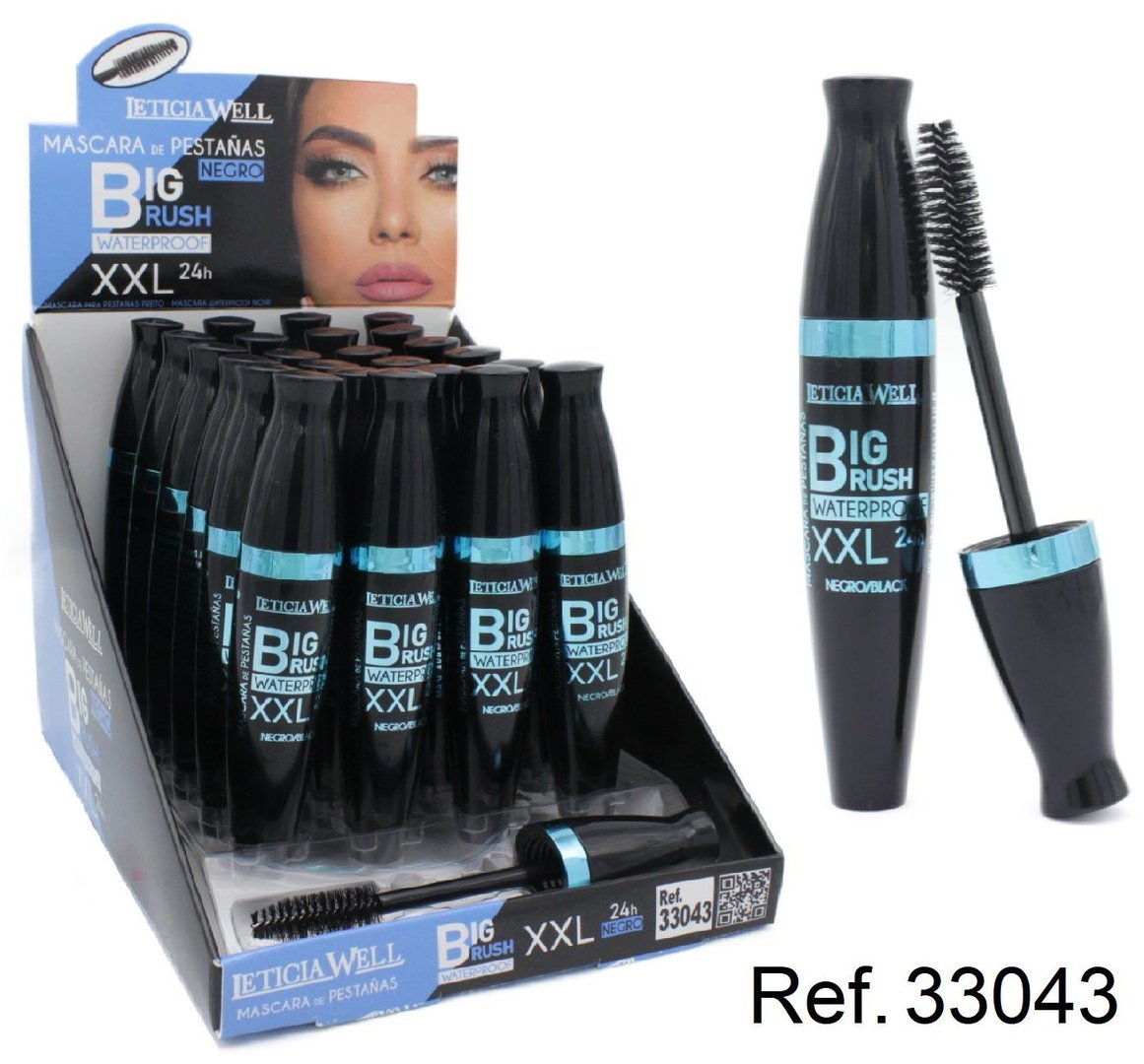 MASCARA DE PESTAÑAS NEGRA ( 0.70€‚ UNIDAD) PACK 24 LETICIA WELL
