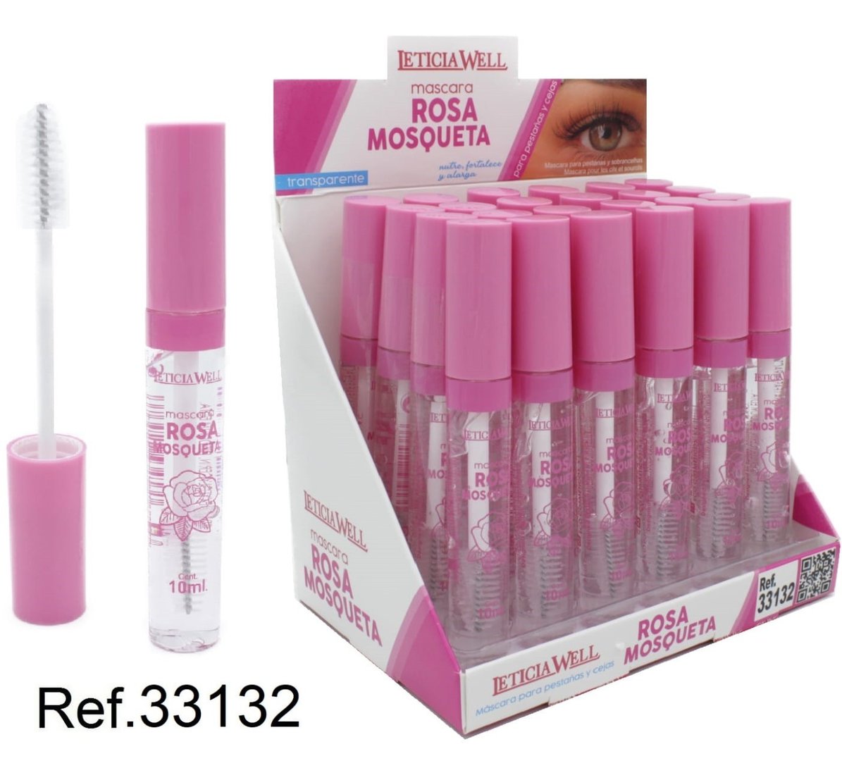 MASCARA DE PESTAÑAS (0.60€ UNIDAD) PACK 24 LETICIA WELL