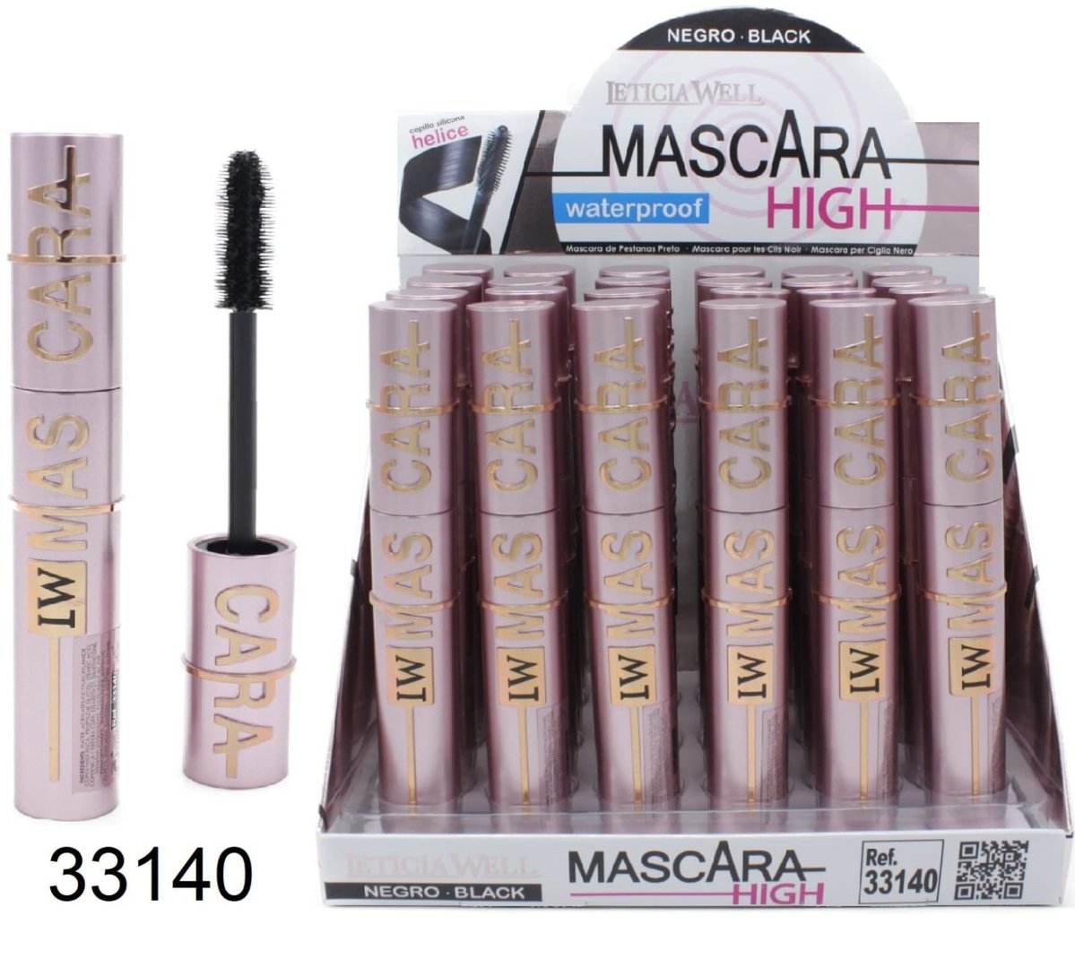 MASCARA DE PESTAÑAS (0.89€) PACK 24 LETICIA WELL