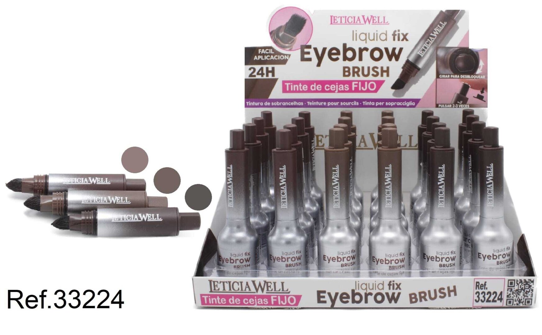 TINTE PARA CEJAS(1,20€ UNIDAD) PACK 24 LETICIA WELL
