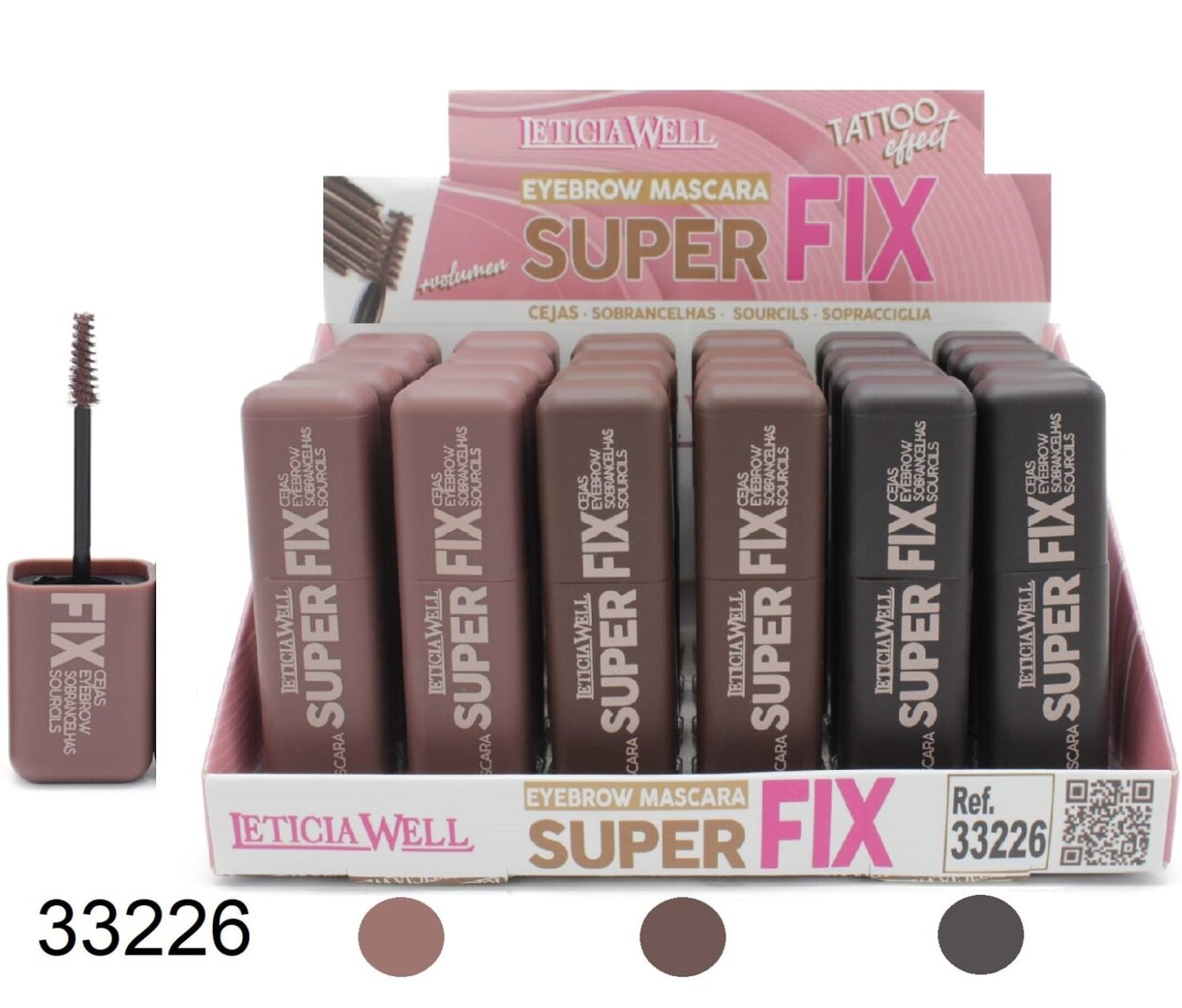 MASCARA DE PESTAÑAS (0.70€) PACK 24 LETICIA WELL