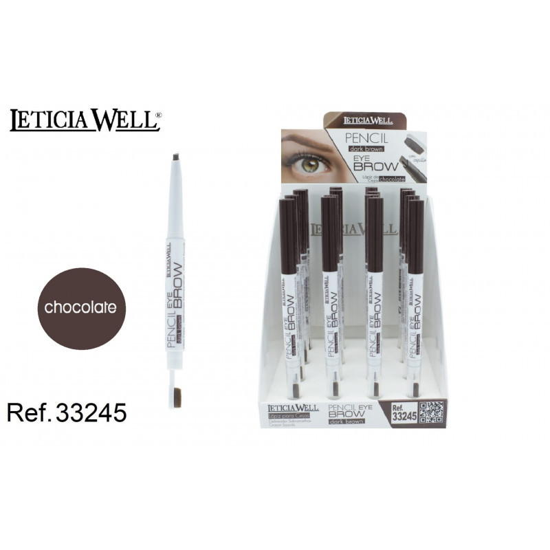 lapiz de cejas con cepillo (0.79€ unidad) pack 16 leticia well