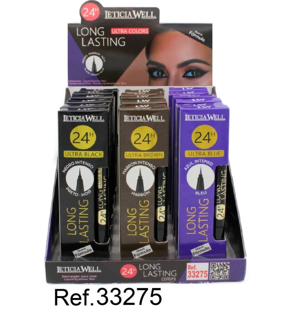 LAPIZ PERFILADOR DE OJOS LIQUIDO 24H (1.30€‚ UNIDAD) PACK 18 LETICIA WELL