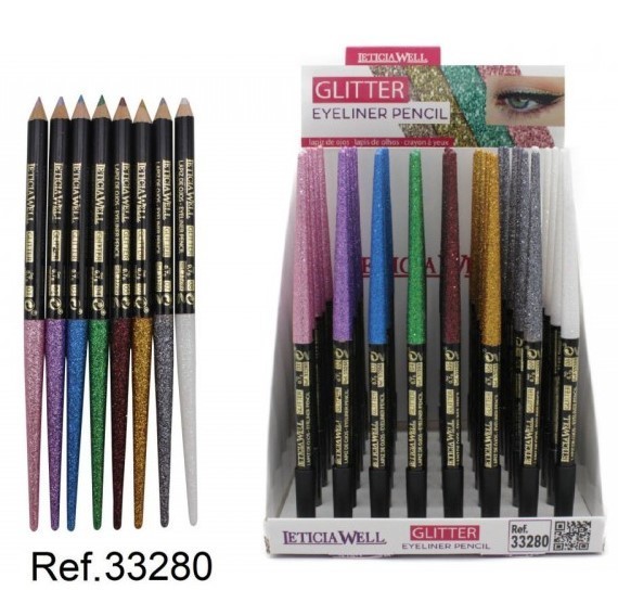 LAPIZ DE OJOS FIJO (0.49€ UNIDAD)PACK 48 LETICIA WELL