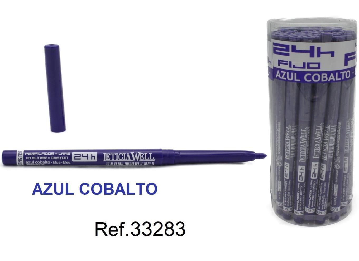 LAPIZ DE OJOS FIJO 24H (0,49€ UNIDAD) PACK 20 UNIDADES LETICIA WELL