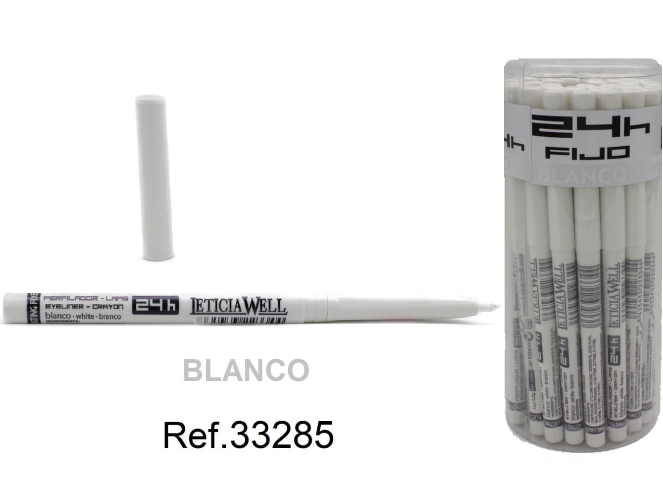 LAPIZ DE OJOS FIJO 24H (0,49€ UNIDAD) PACK 20 UNIDADES LETICIA WELL