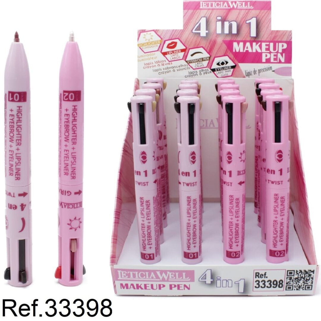 MAQUILLAJE 4 EN 1 (1,55€ UNIDAD) PACK 16 LETICIA WELL
