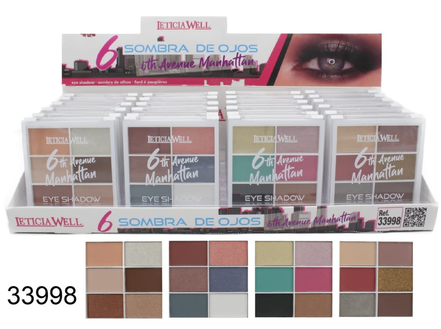 SOMBRA DE OJOS(0.75€ UNIDAD) PACK 24 LETICIA WELL