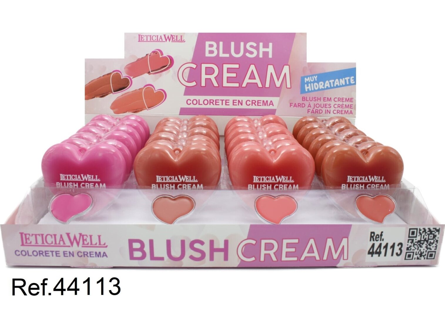 COLORETE EN CREMA(0.75€ UNIDAD) PACK 24 LETICIA WELL