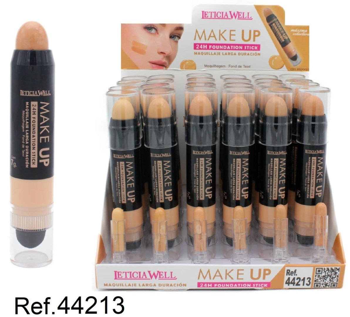 MAQUILLAJE EN BARRA (1.30€ UNIDAD) PACK 24 LETICIA WELL