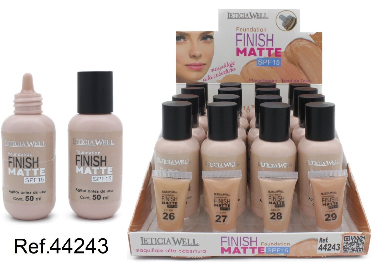 MAQUILLAJE (1.10€ UNIDAD) PACK 16 LETICIA WELL