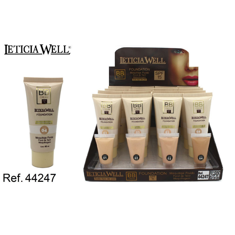 MAQUILLAJE FLUIDO (0.81€‚ UNIDAD) PACK 16 LETICIA WELL