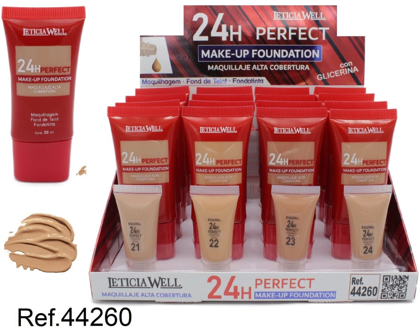 MAQUILLAJE(0,82 € UNIDAD) PACK 16 LETICIA WELL