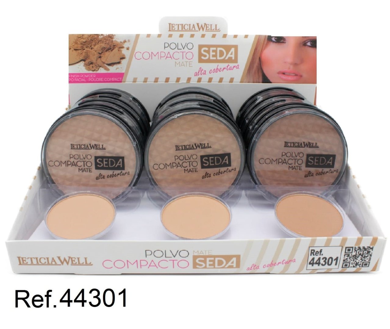 POLVO COMPACTO(0.65€ UNIDAD) PACK 18 LETICIA WELL