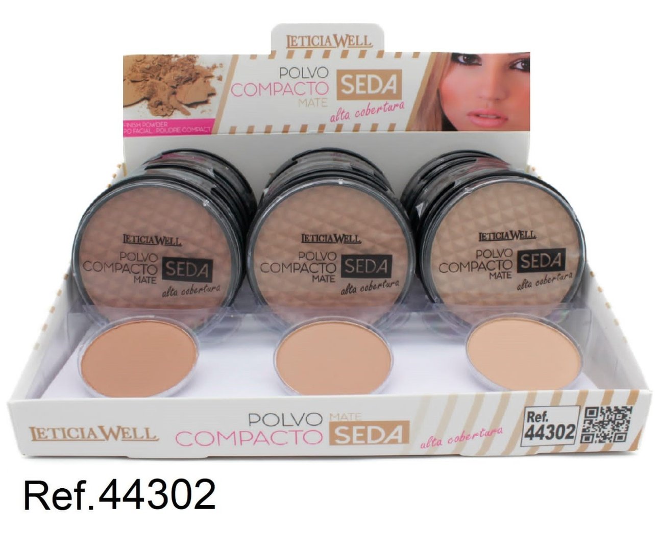 POLVO COMPACTO(0.65€ UNIDAD) PACK 18 LETICIA WELL