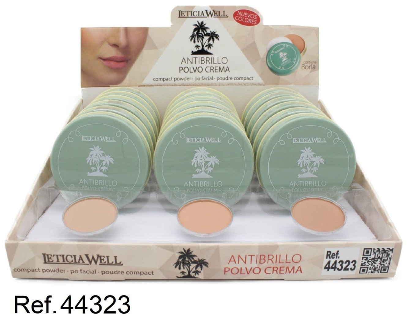 POLVO COMPACTO(0.72€ UNIDAD) PACK 18 LETICIA WELL