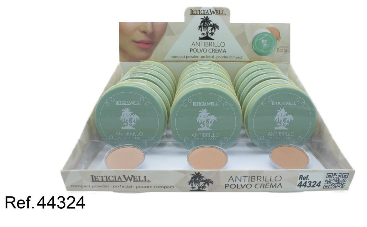 POLVO COMPACTO CREMA (0.72€ UNIDAD) PACK 18 LETICIA WELL