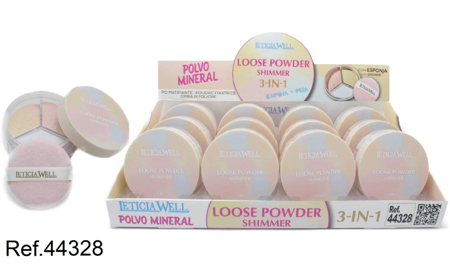 POLVO MINERAL (1,05 € UNIDAD) PACK 12 LETICIA WELL
