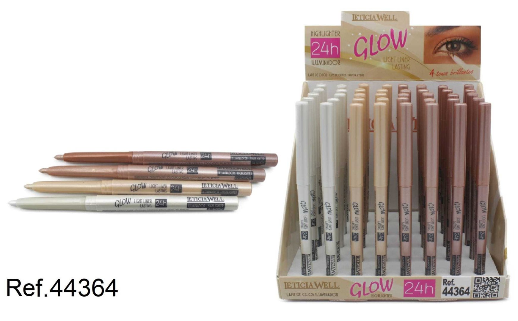 LAPIZ ILUMINADOR DE OJOS 12.5CM.(0.55€ UNIDAD) PACK 40 LETICIA WELL