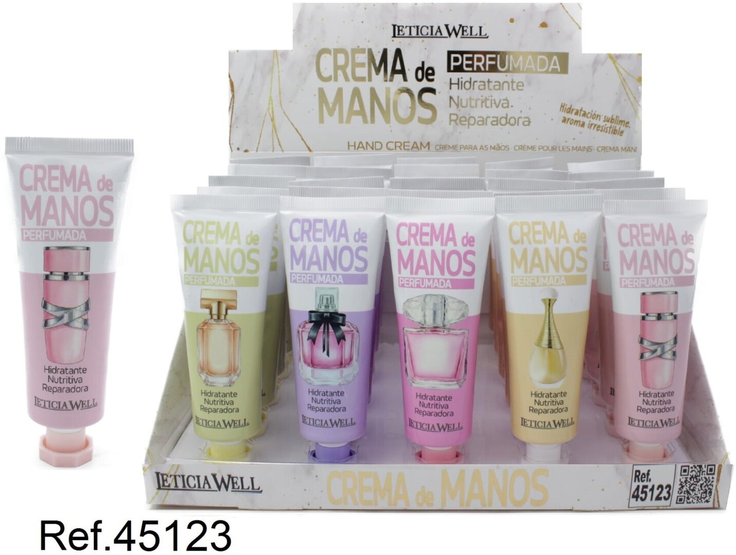 CREMA DE MANOS (0,75 €‚UNIDAD) PACK 25 LETICIA WELL
