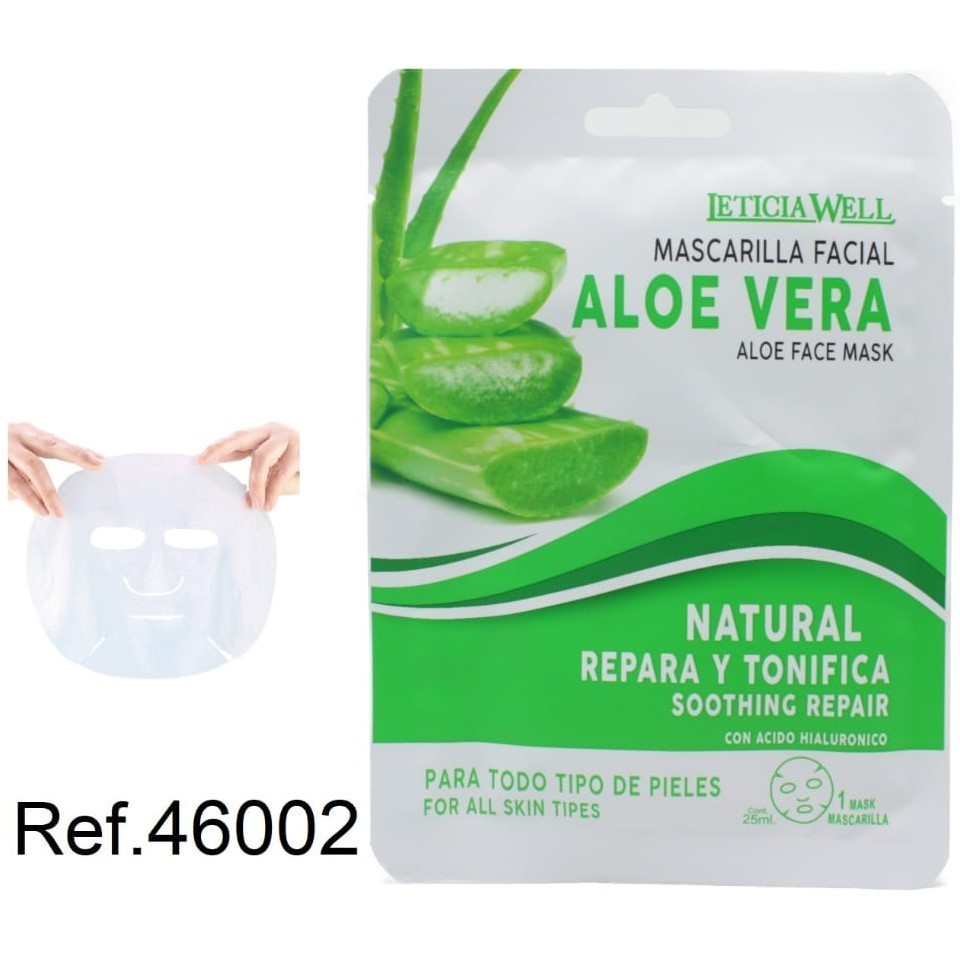 MASCARILLA FACIAL (0,55€‚UNIDAD) PACK 12 LETICIA WELL