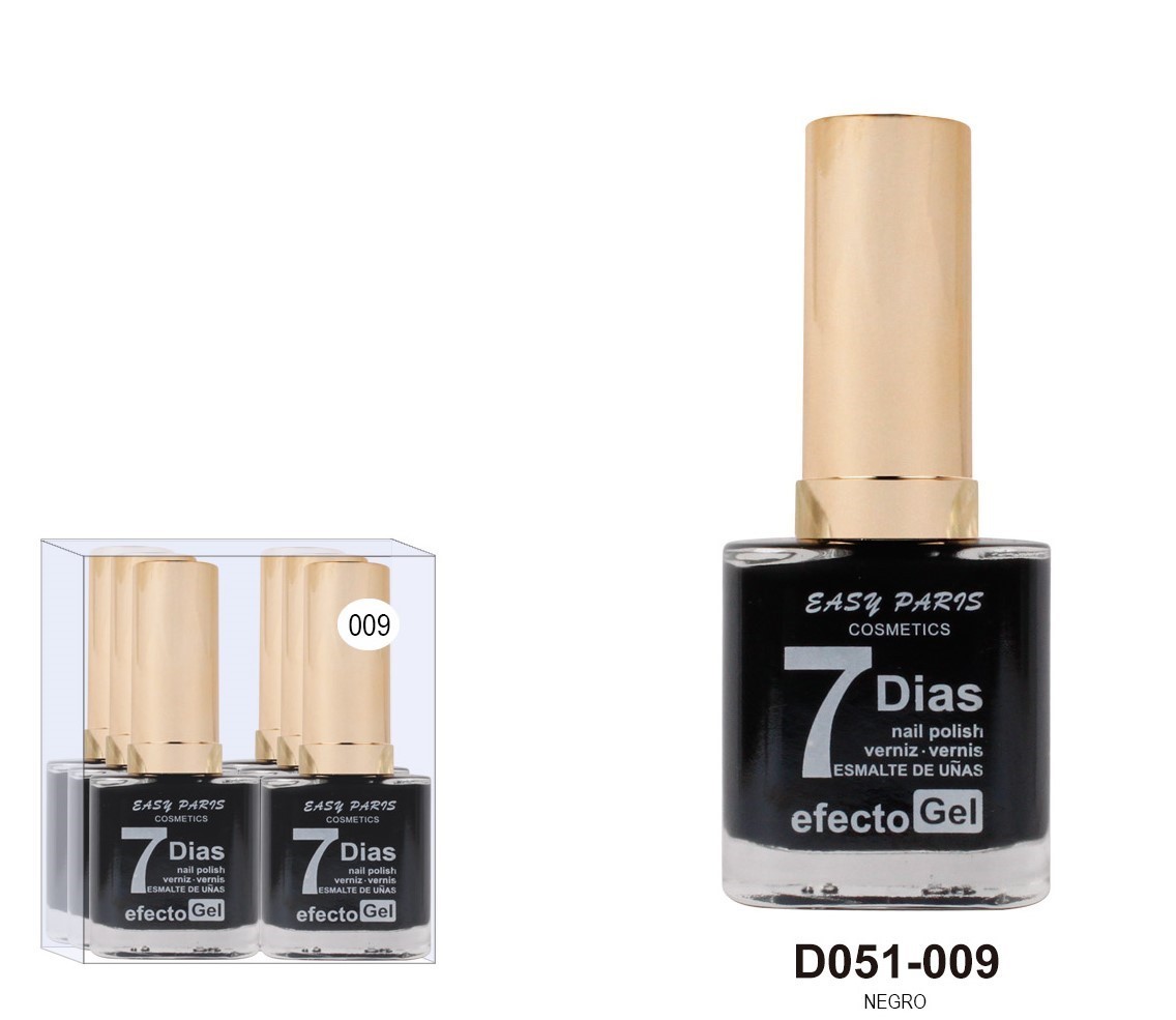 laca de uñas 7 dias efecto gel 13ML(0,59 € UNIDAD) PACK 6 EASY PARIS
