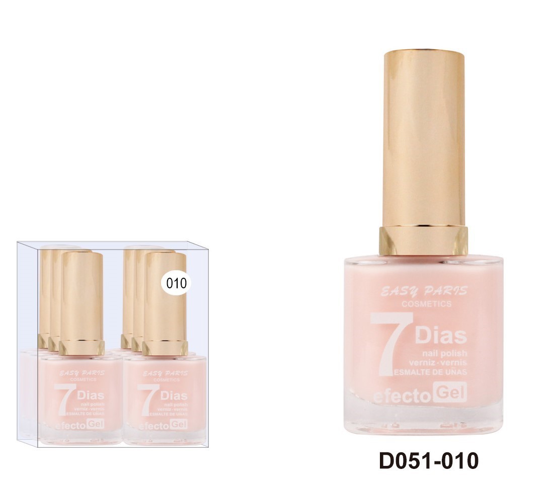 laca de uñas 7 dias efecto gel 13ML(0,59 € UNIDAD) PACK 6 EASY PARIS