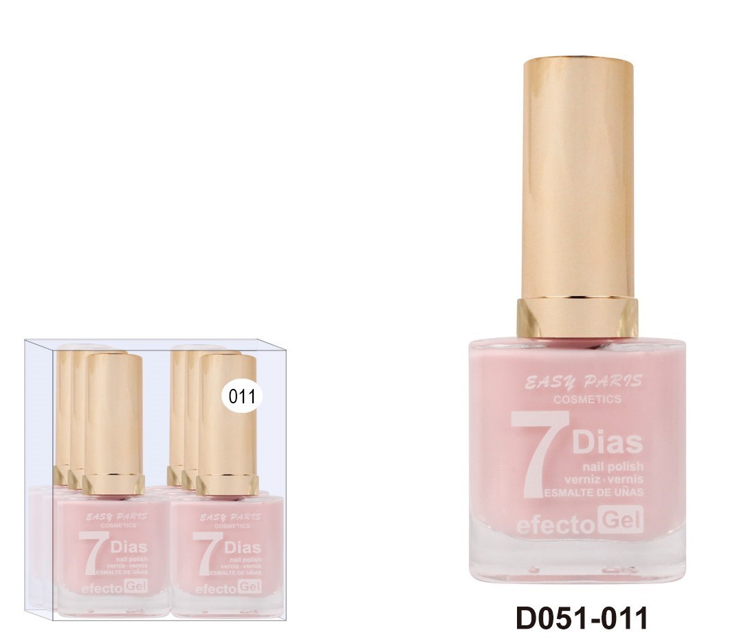 laca de uñas 7 dias efecto gel 13ML(0,59 € UNIDAD) PACK 6 EASY PARIS