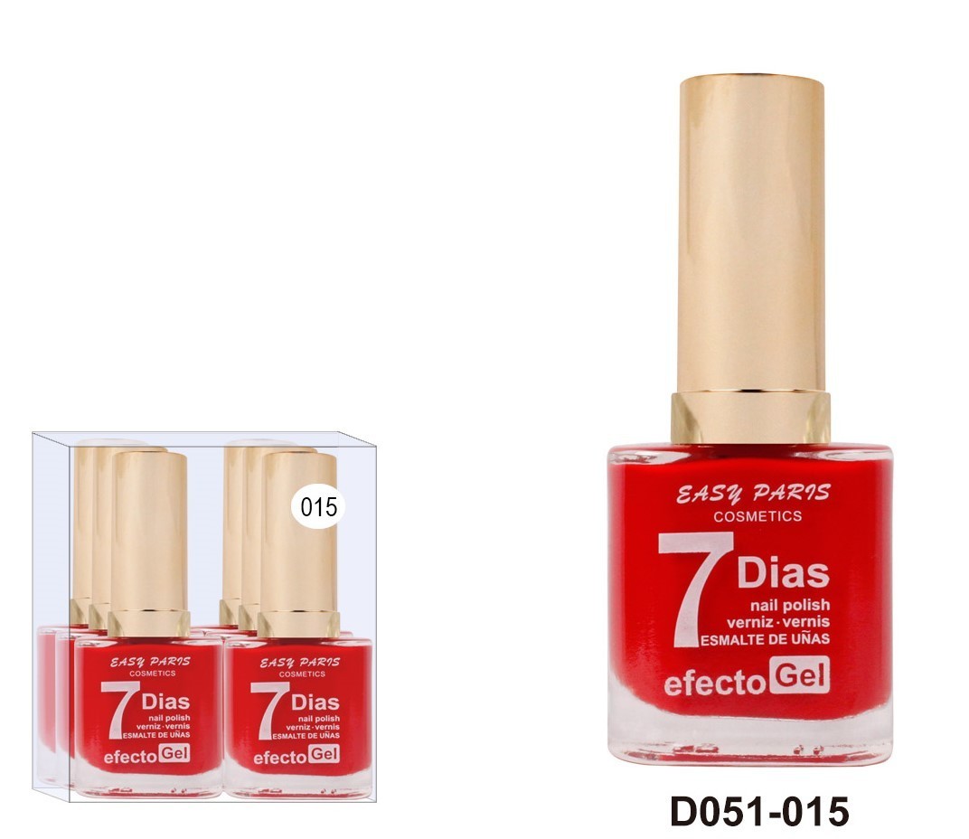 laca de uñas 7 dias efecto gel 13ML(0,59 € UNIDAD) PACK 6 EASY PARIS