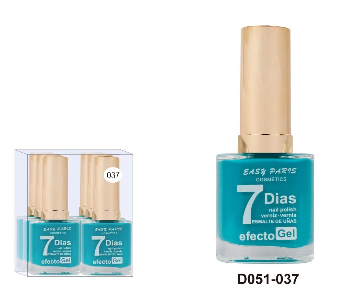 laca de uñas 7 dias efecto gel 13ML(0,59 € UNIDAD) PACK 6 EASY PARIS