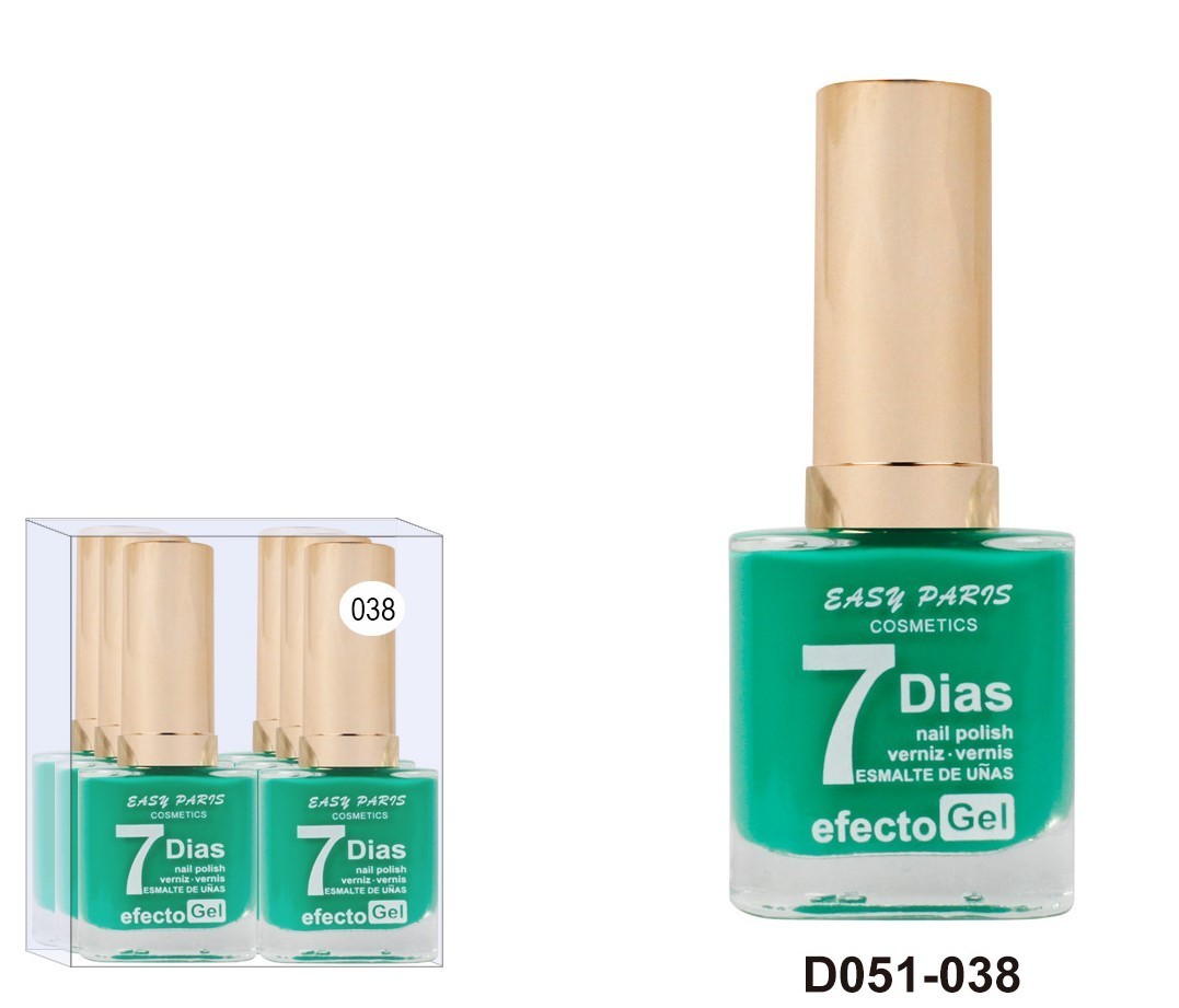 laca de uñas 7 dias efecto gel 13ML(0,59 € UNIDAD) PACK 6 EASY PARIS