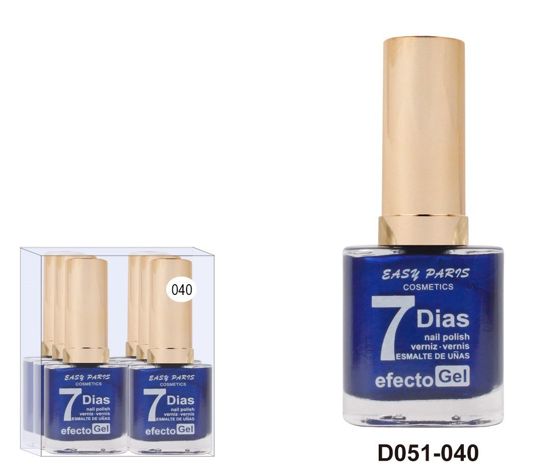 laca de uñas 7 dias efecto gel 13ML(0,59 € UNIDAD) PACK 6 EASY PARIS