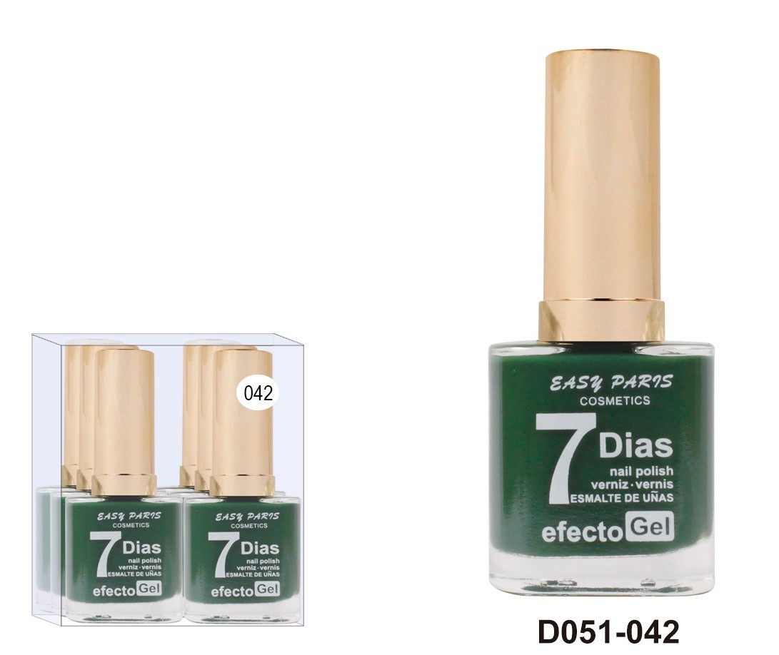 laca de uñas 7 dias efecto gel 13ML(0,59 € UNIDAD) PACK 6 EASY PARIS