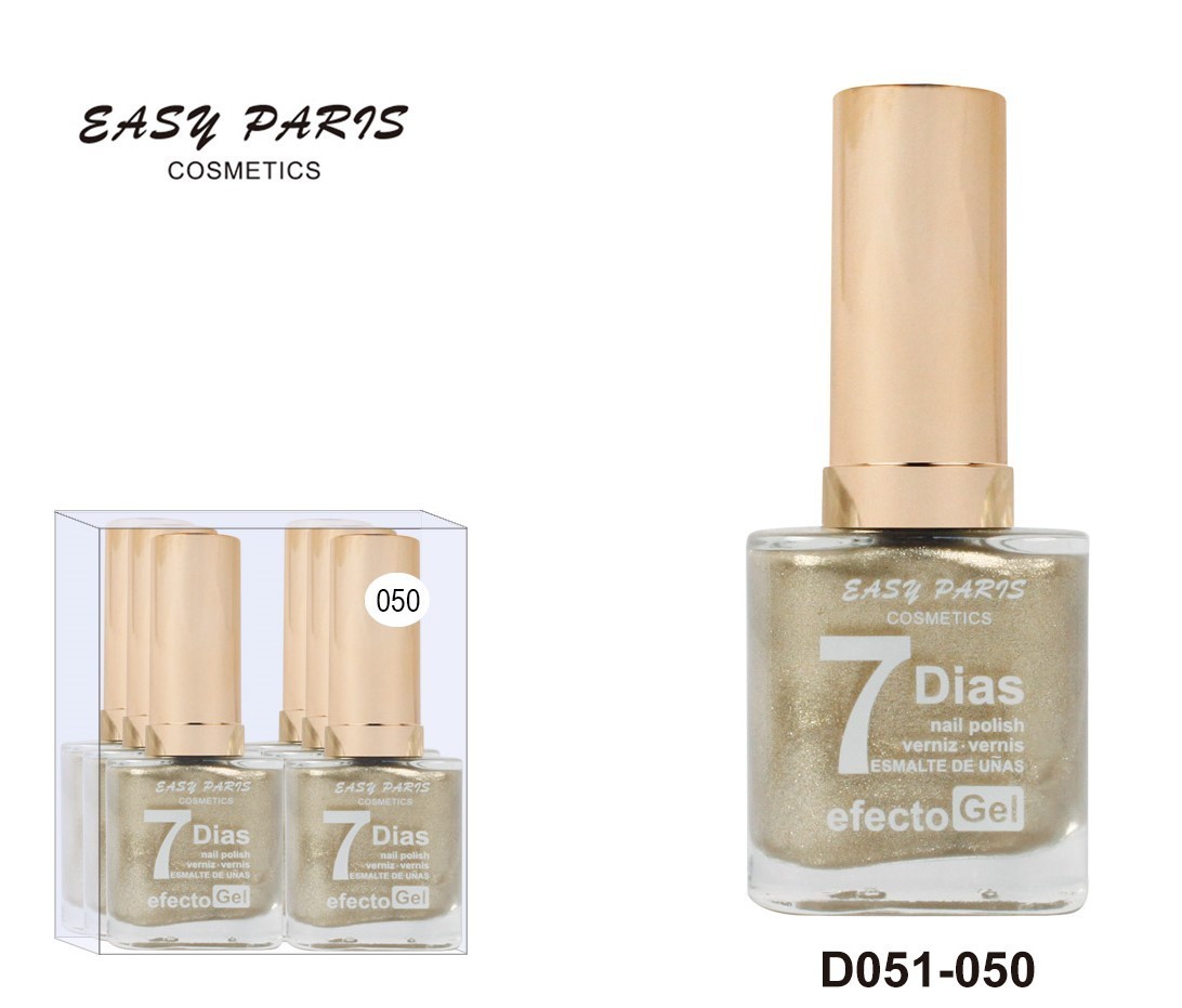 laca de uñas 7 dias efecto gel 13ML(0,59 € UNIDAD) PACK 6 EASY PARIS