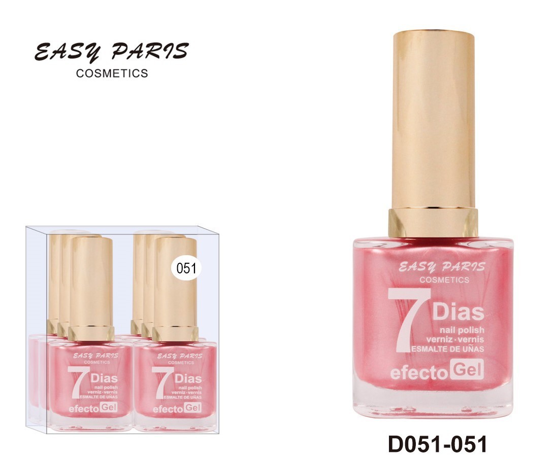 laca de uñas 7 dias efecto gel 13ML(0,59 € UNIDAD) PACK 6 EASY PARIS