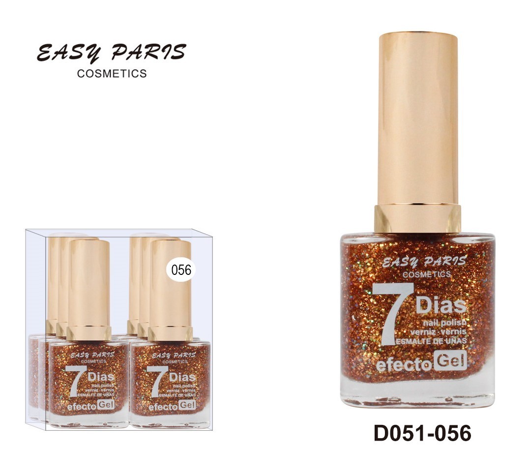 laca de uñas 7 dias efecto gel 13ML(0,59 € UNIDAD) PACK 6 EASY PARIS