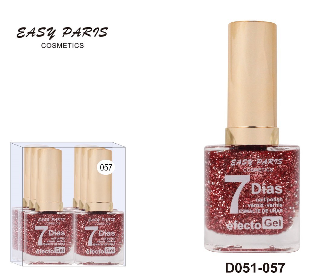 laca de uñas 7 dias efecto gel 13ML(0,59 € UNIDAD) PACK 6 EASY PARIS