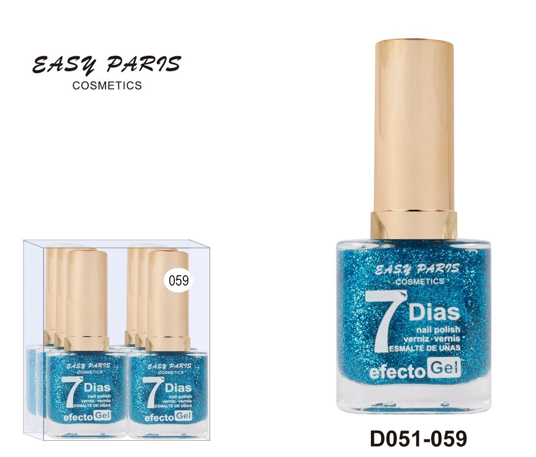 laca de uñas 7 dias efecto gel 13ML(0,59 € UNIDAD) PACK 6 EASY PARIS