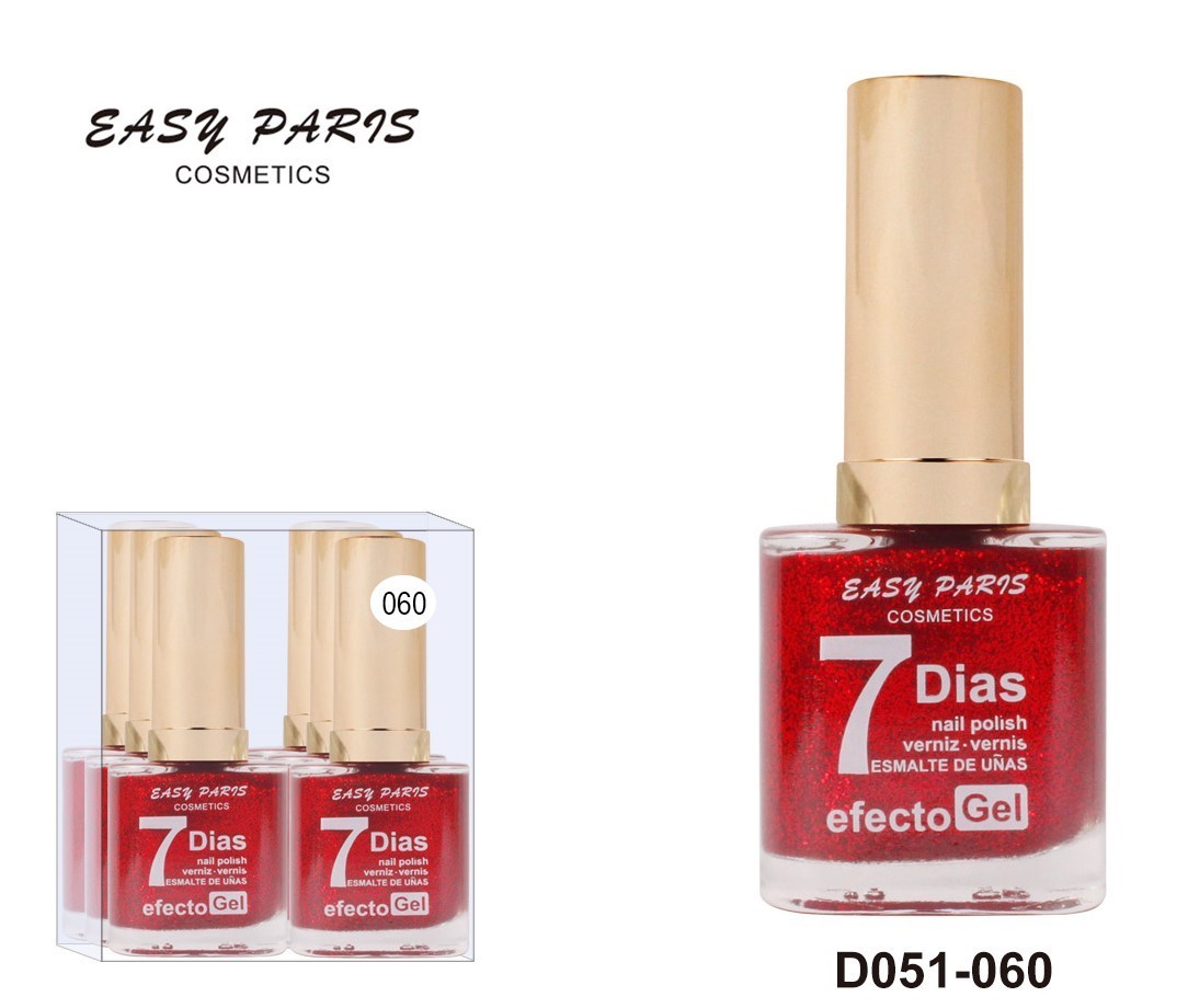 laca de uñas 7 dias efecto gel 13ML(0,59 € UNIDAD) PACK 6 EASY PARIS