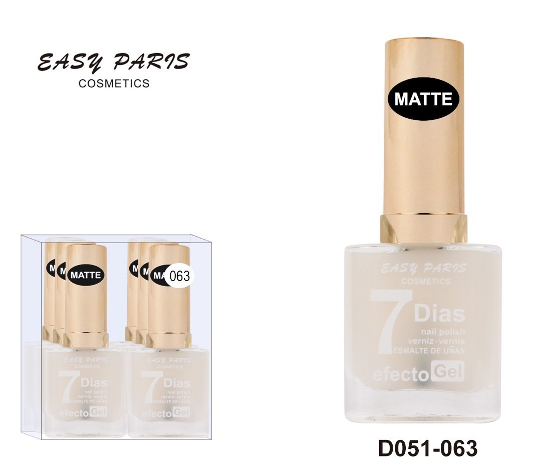 laca de uñas 7 dias efecto gel 13ML(0,59 € UNIDAD) PACK 6 EASY PARIS