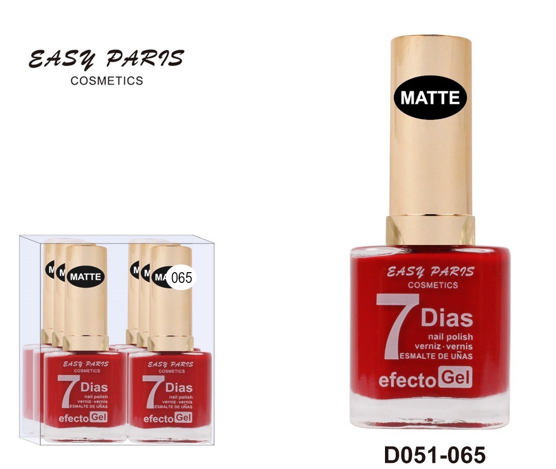 laca de uñas 7 dias efecto gel 13ML(0,59 € UNIDAD) PACK 6 EASY PARIS