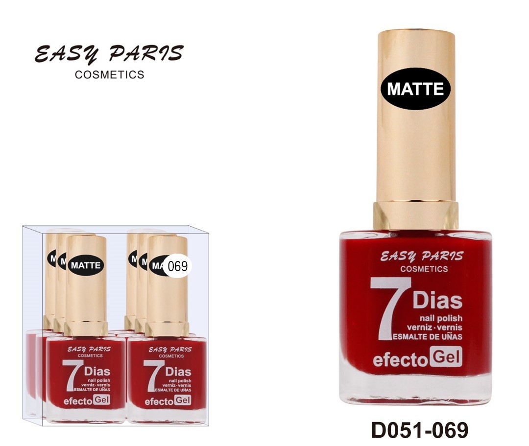laca de uñas 7 dias efecto gel 13ML(0,59 € UNIDAD) PACK 6 EASY PARIS