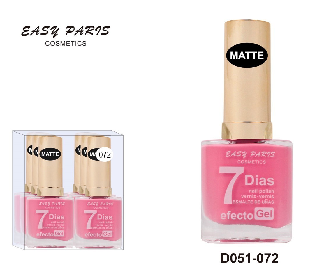 laca de uñas 7 dias efecto gel 13ML(0,59 € UNIDAD) PACK 6 EASY PARIS