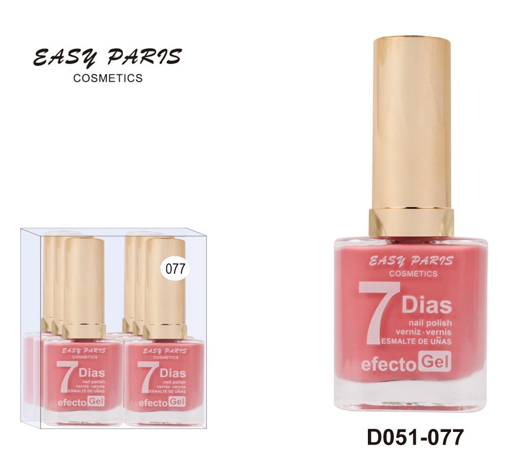 laca de uñas 7 dias efecto gel 13ML(0,59 € UNIDAD) PACK 6 EASY PARIS