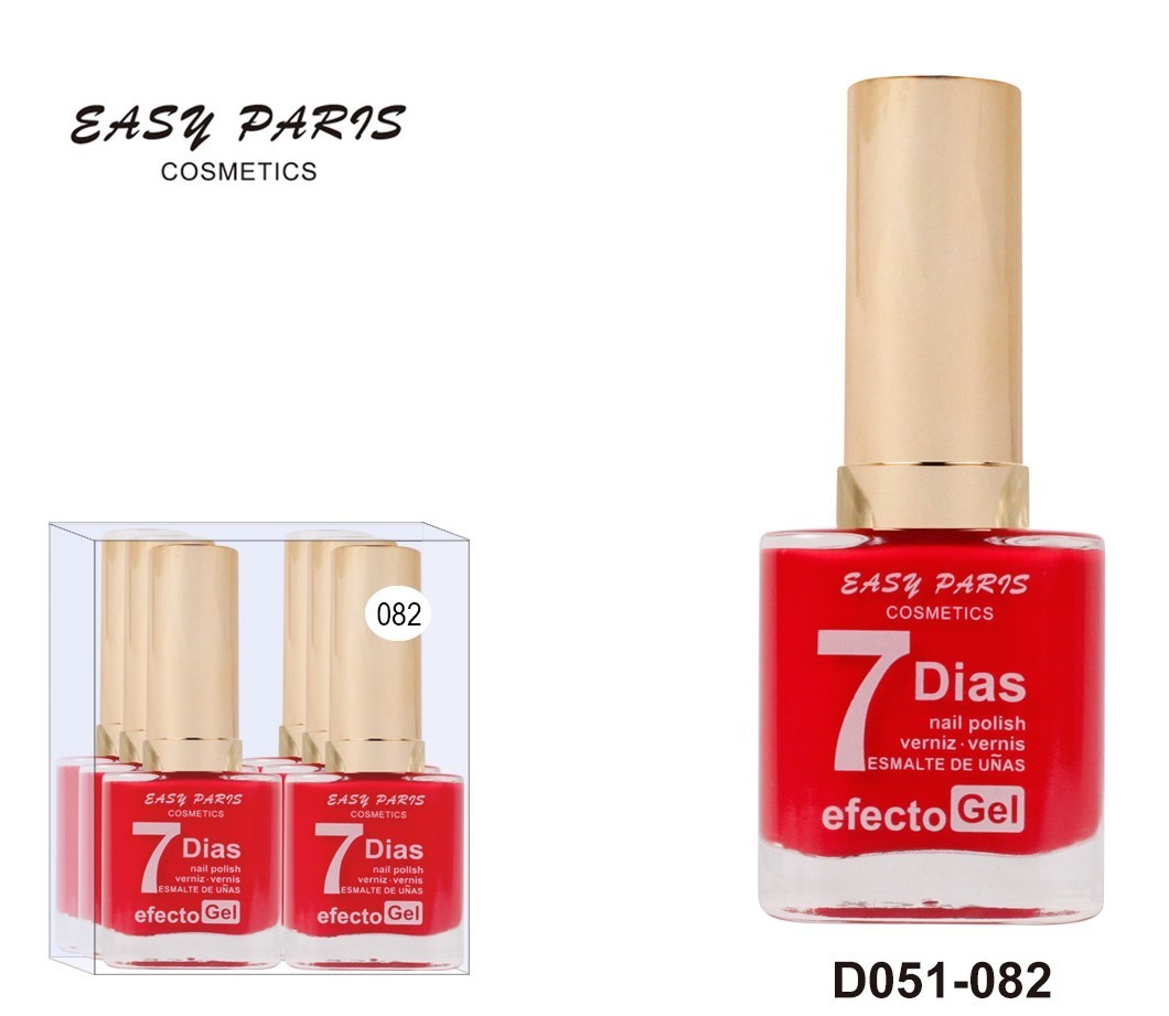 laca de uñas 7 dias efecto gel 13ML(0,59 € UNIDAD) PACK 6 EASY PARIS