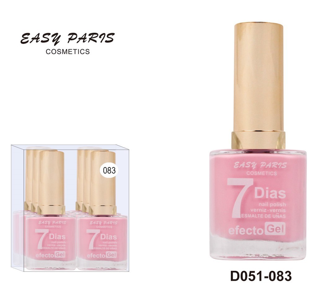 laca de uñas 7 dias efecto gel 13ML(0,59 € UNIDAD) PACK 6 EASY PARIS