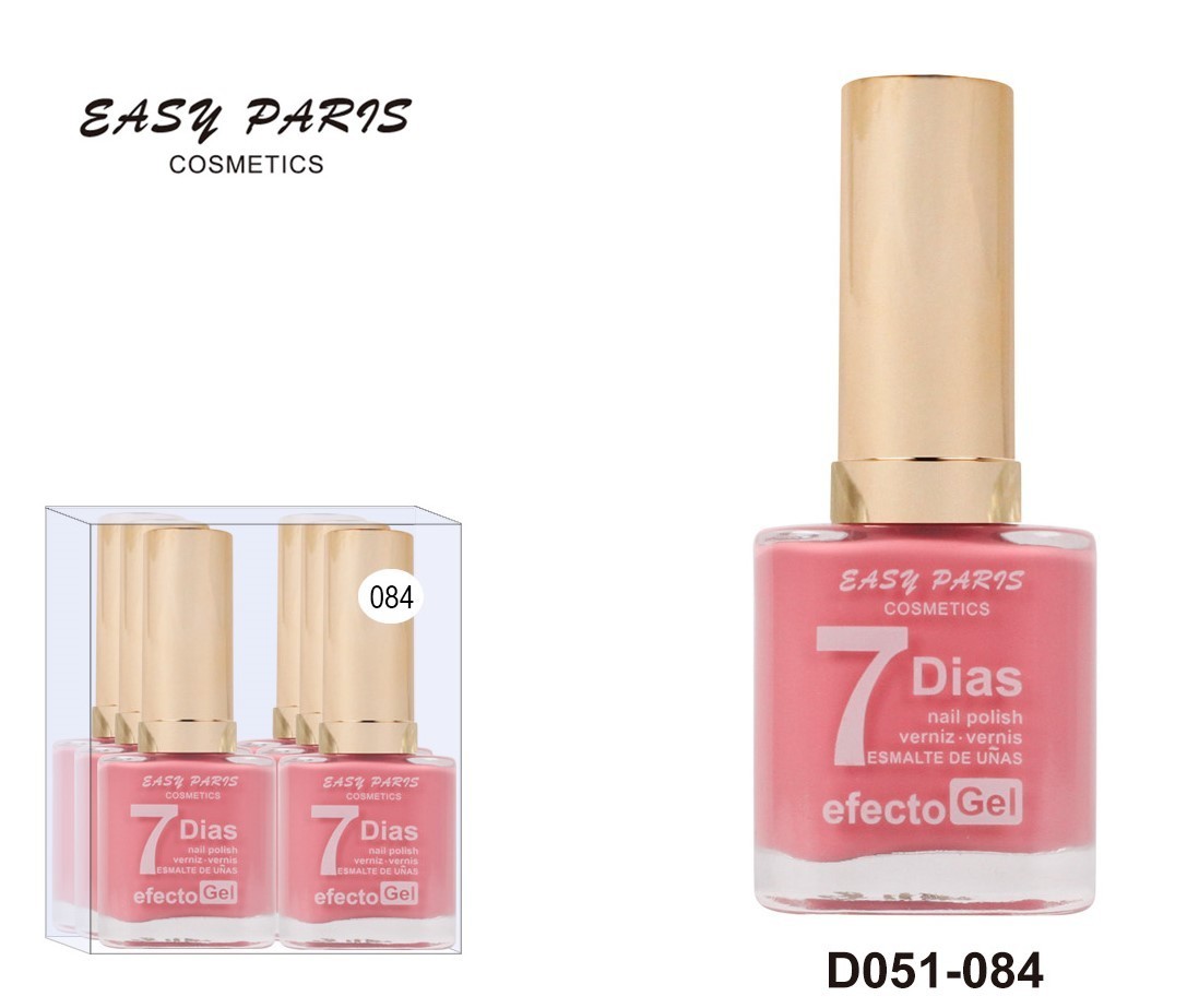 laca de uñas 7 dias efecto gel 13ML(0,59 € UNIDAD) PACK 6 EASY PARIS