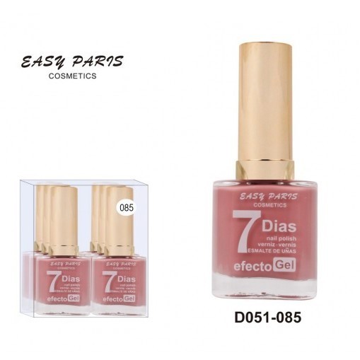 laca de uñas 7 dias efecto gel 13ML(0,59 € UNIDAD) PACK 6 EASY PARIS